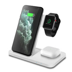 3-in-1 Wireless Fast Charger Dock Station for IPhones & Accessories